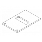 1/2" Adapter Plate and Screw OEM 2555